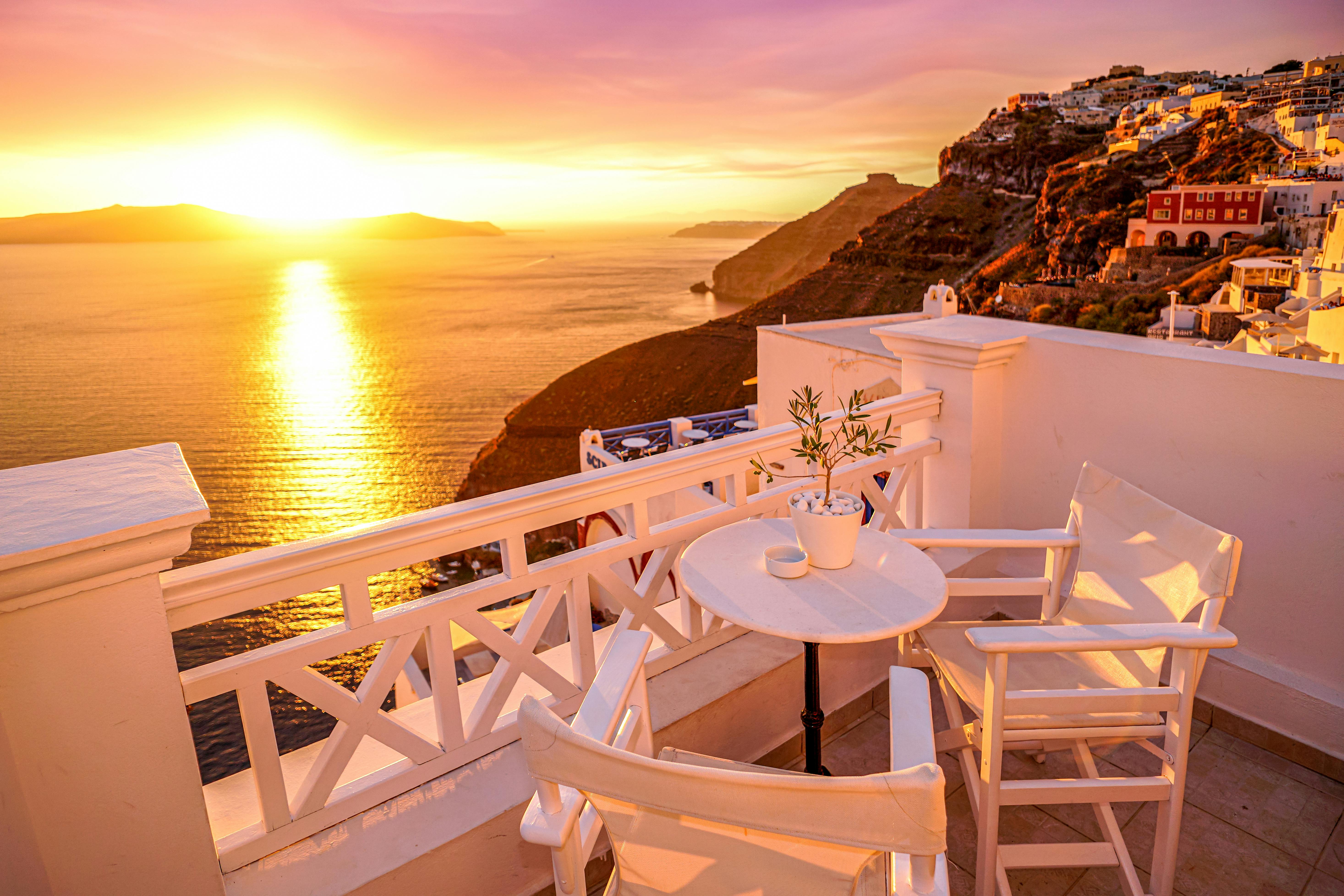 Sunset in Santorini
